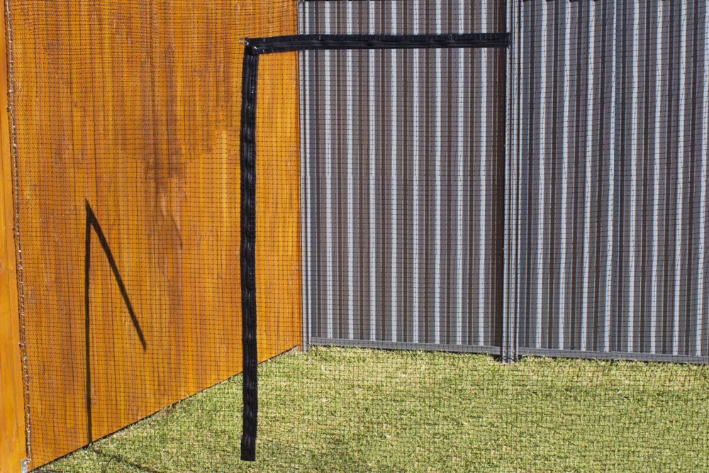 Catnets Complete Wall-Nets with Zip Complete Wall Net with L-Zipper (3.5m x 3.5m Netting) - Black